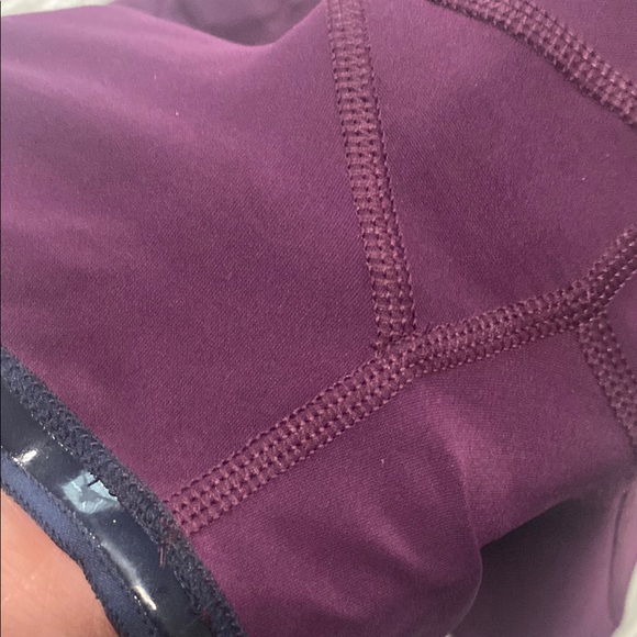 Lululemon Pacesetter Skirt Plum/pow Stripe Angel Wing, Size 10 Tall - Picture 6 of 6